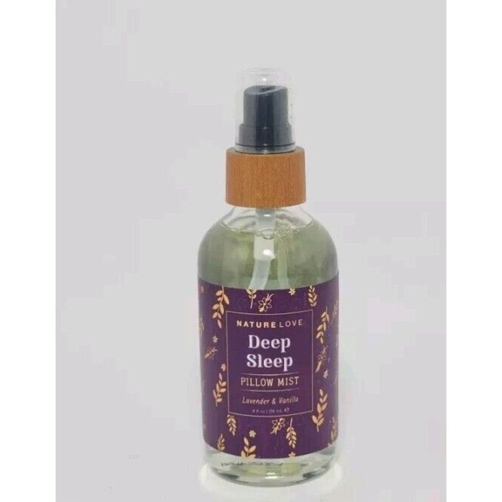 Nature Love Deep Sleep Pillow Mist Spray Lavender & Vanilla 4 oz. Calm, Peaceful